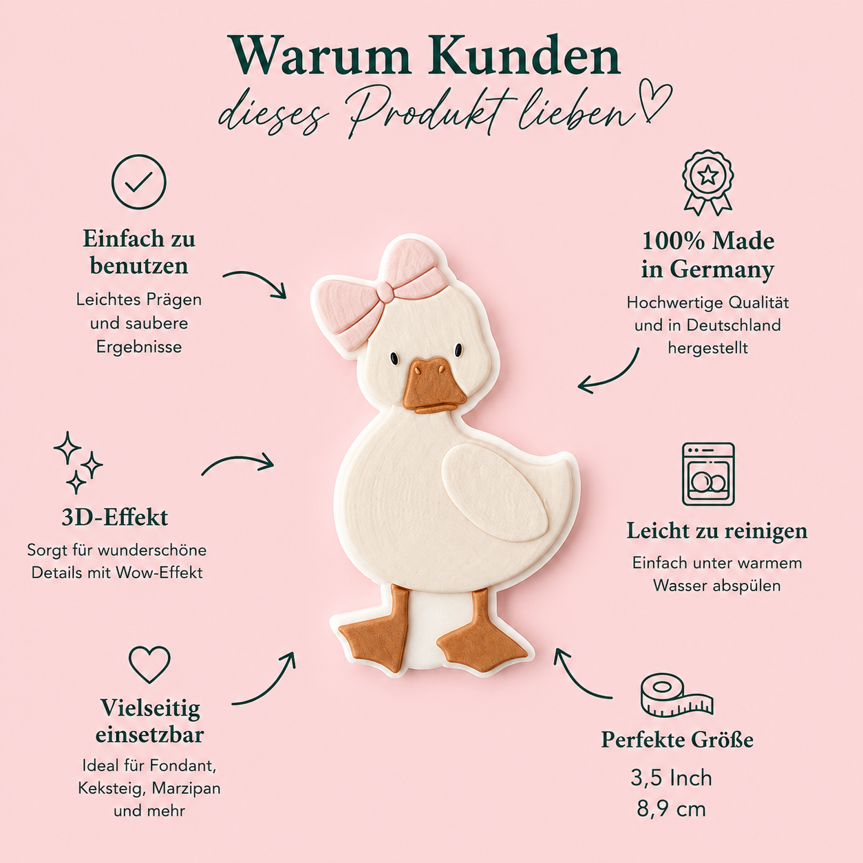 Gans mit Schleife