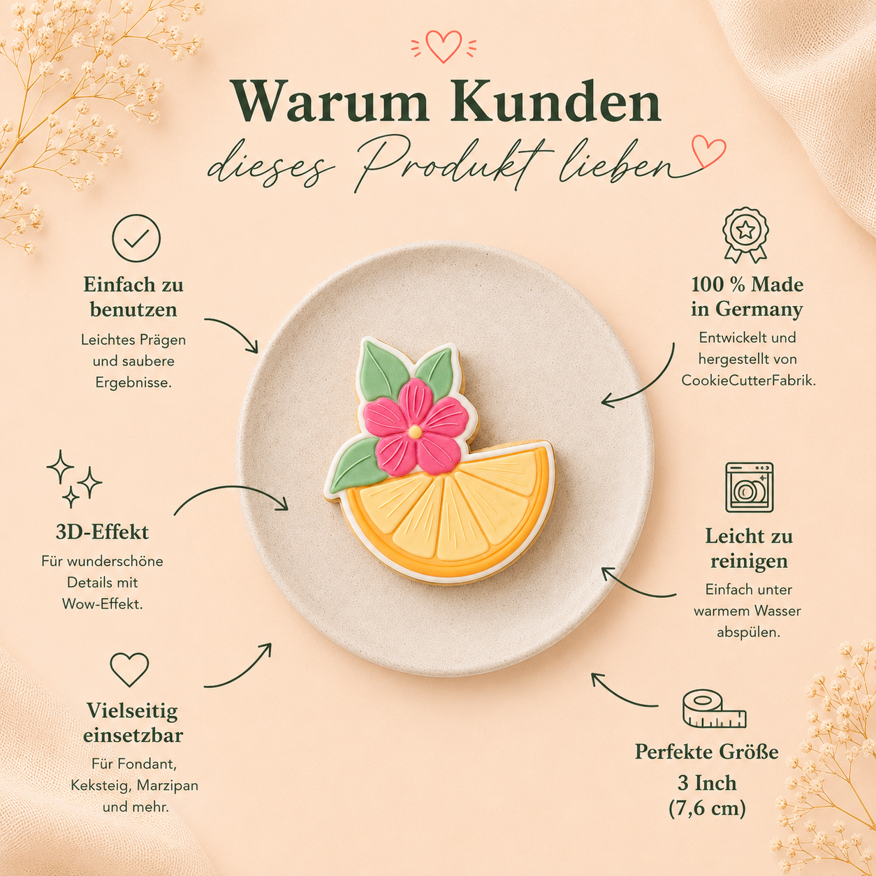Cocktail mit Blüte