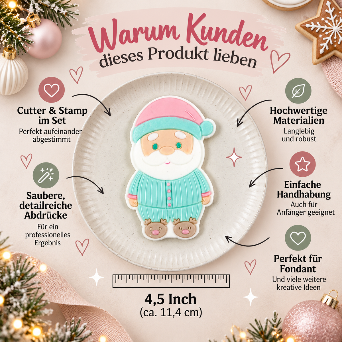Weihnachtsmann im Schlafanzug