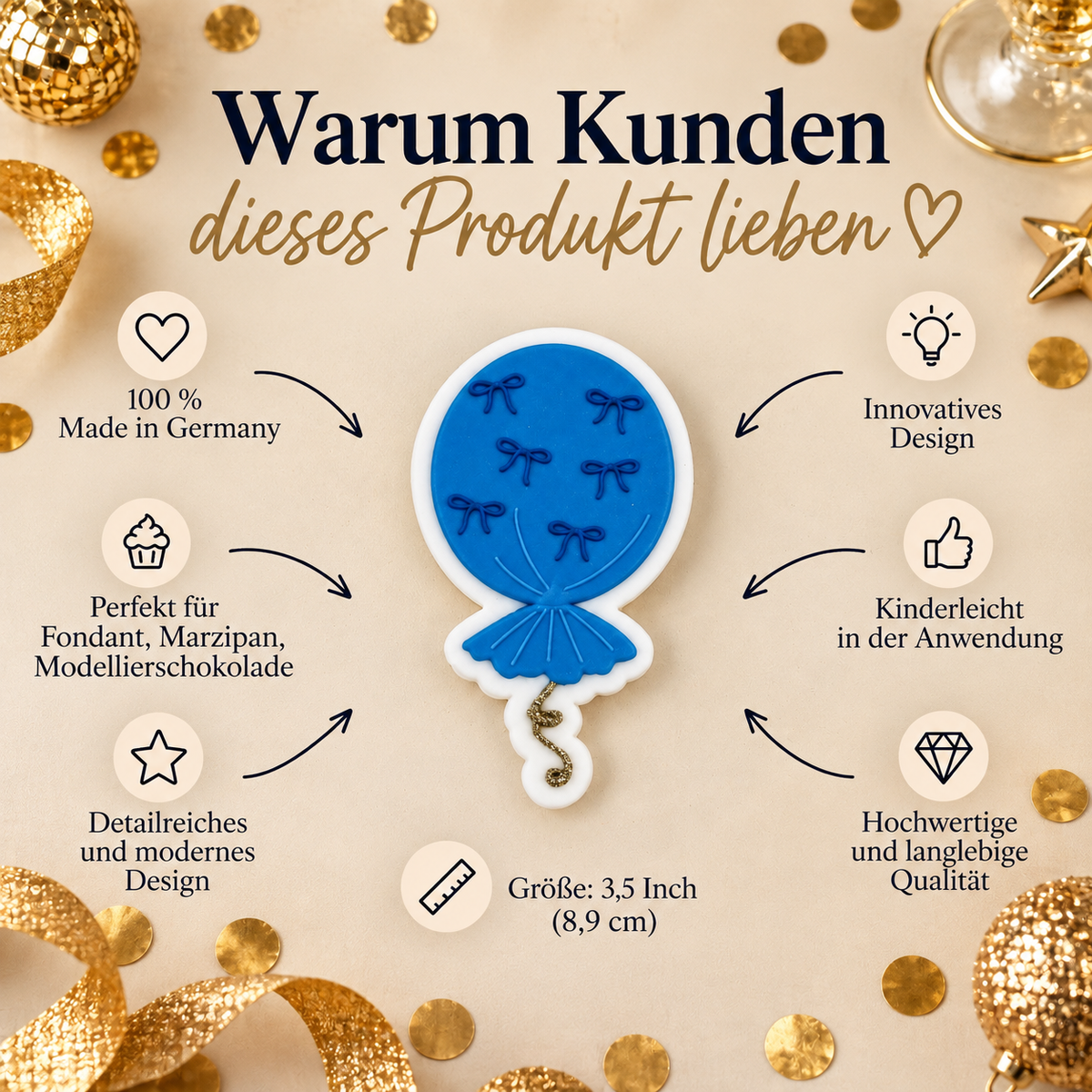 Luftballon mit Schleifen