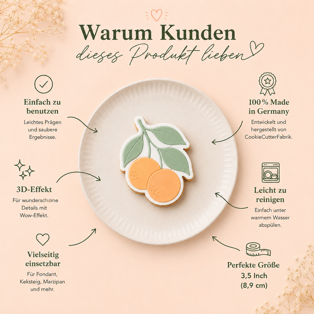 Orangenzweig