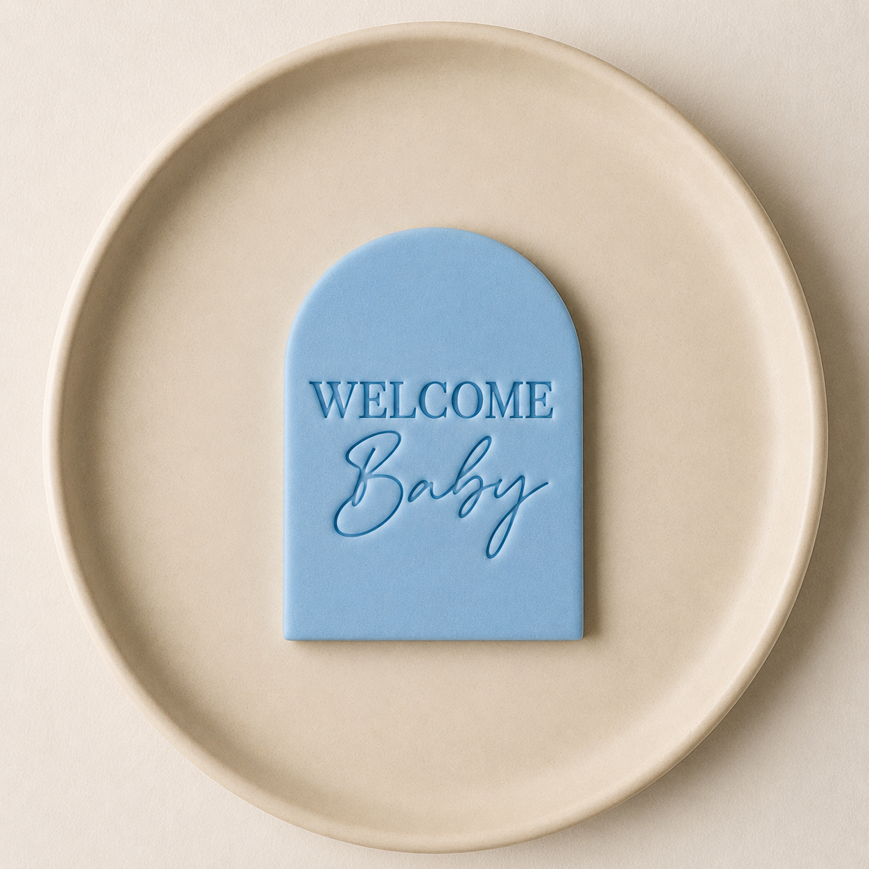 Welcome Baby Font Stamp