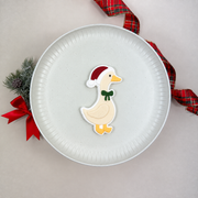 Gans mit Weihnachtsmütze