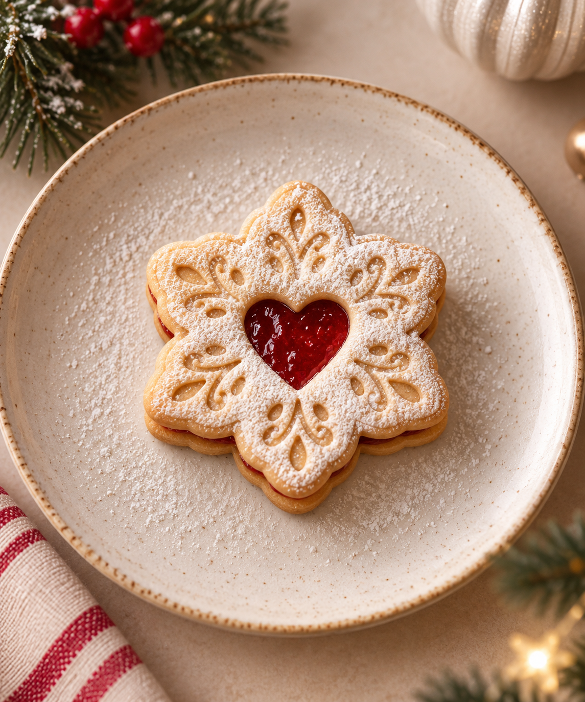 Linzer Weihnachtskekse
