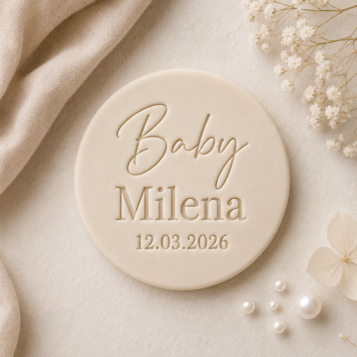 Baby Name mit Datum Personalisiert