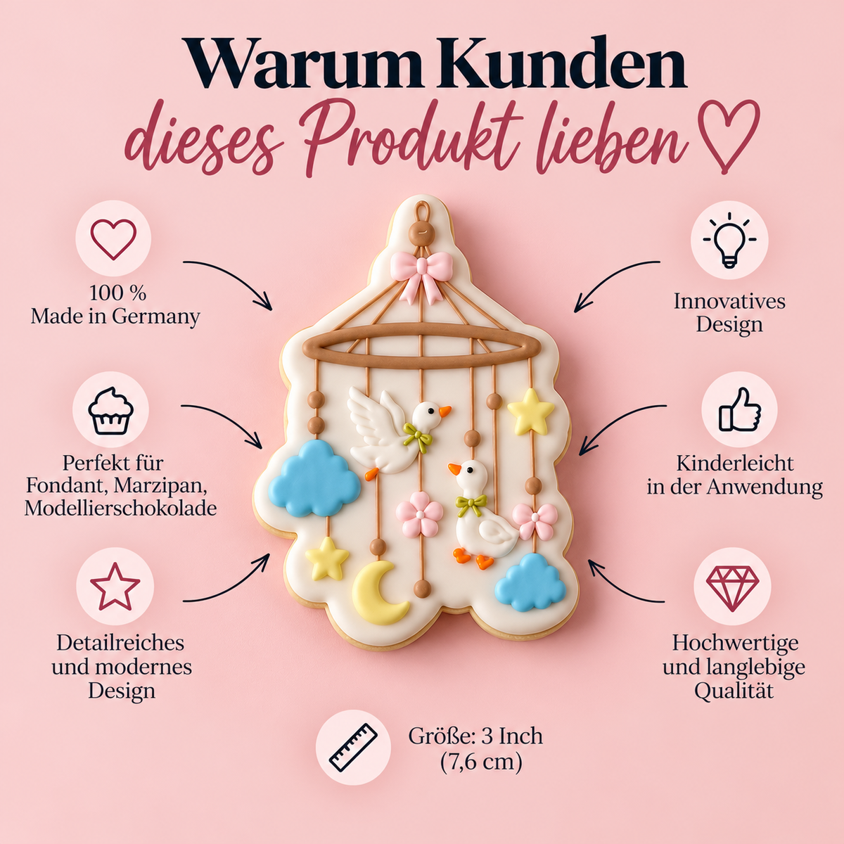 Baby-Mobile mit Gänschen