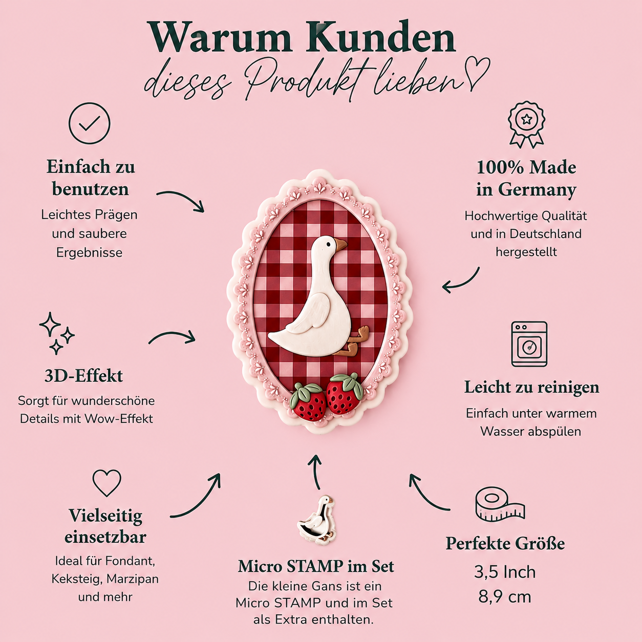Gans im Rahmen