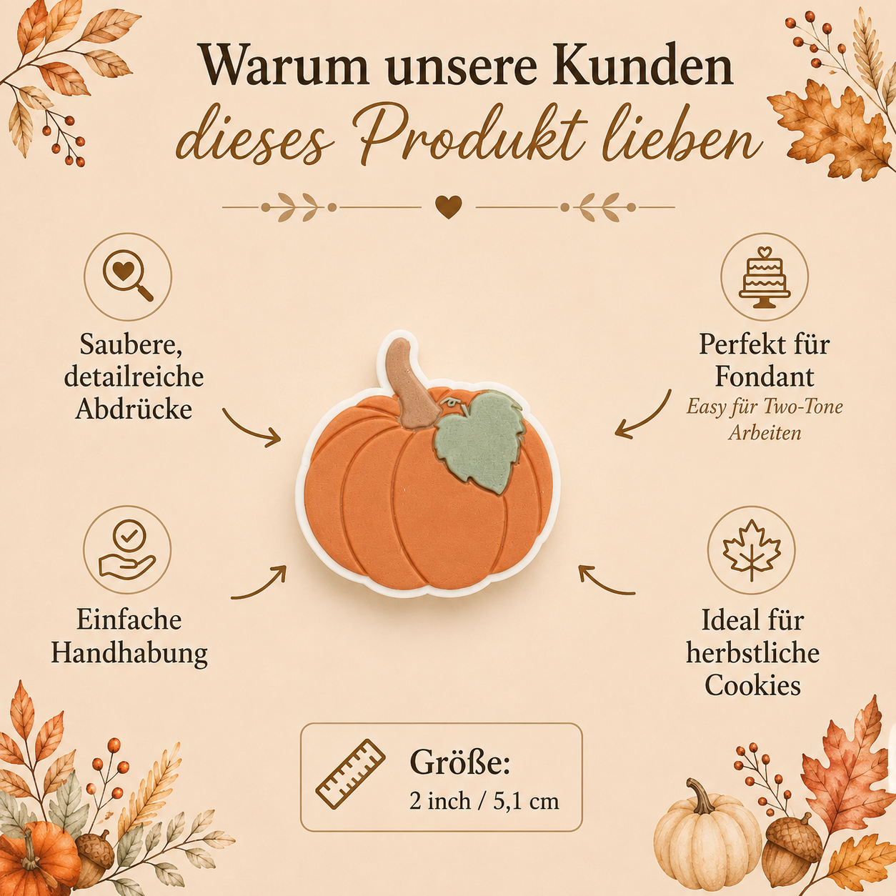 Kürbis mit Blatt