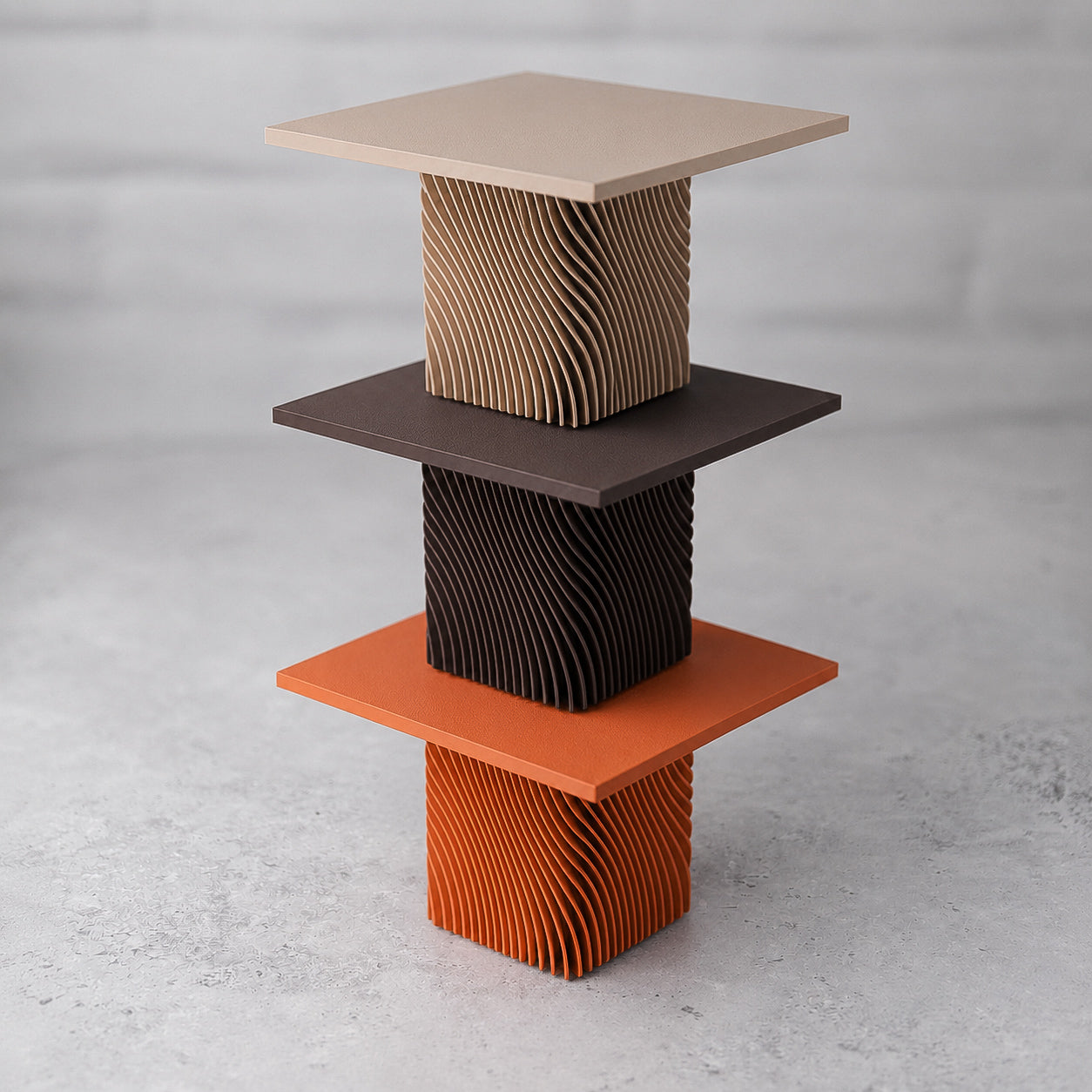 Wavy Cube Cake Stand Autumn Edition