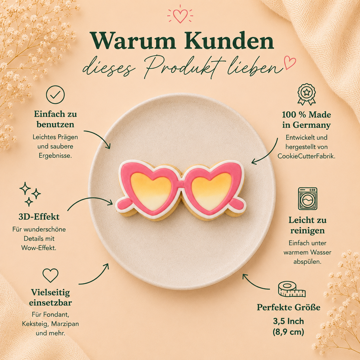 Herz-Sonnenbrille