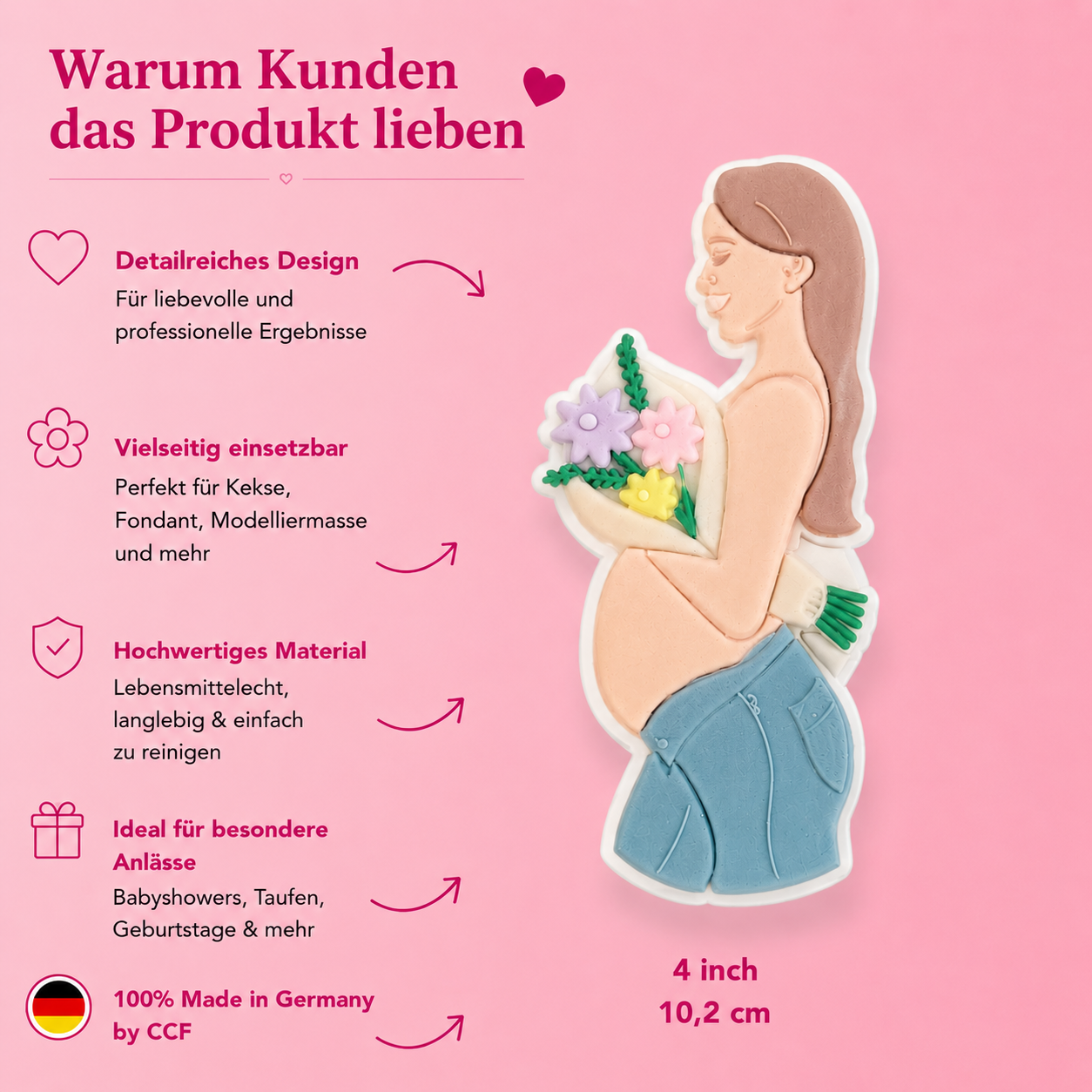 Pregnant Woman Floral