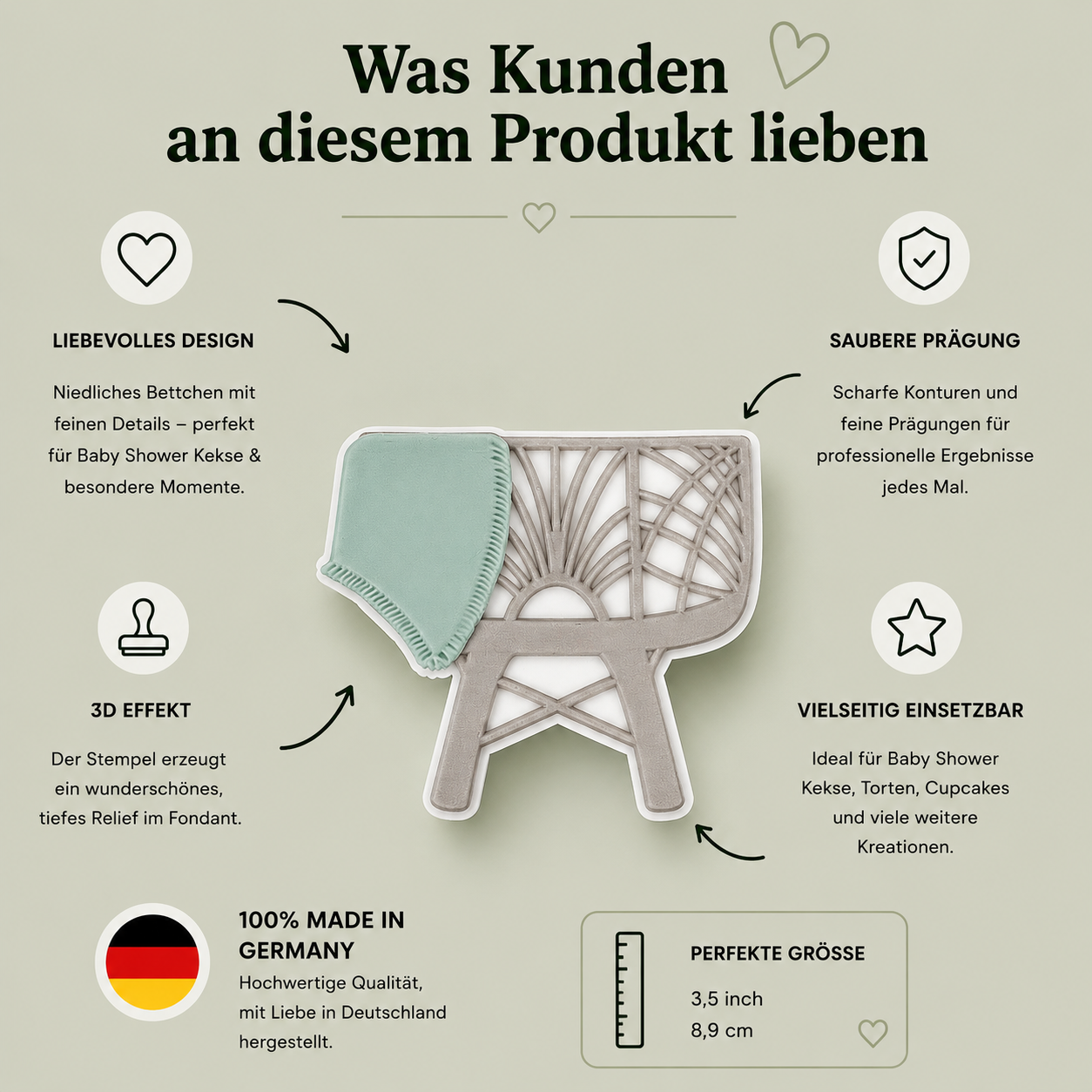 Babybettchen mit Decke