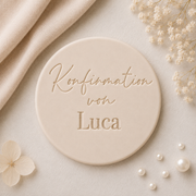 Konfirmation mit Name Personalisiert
