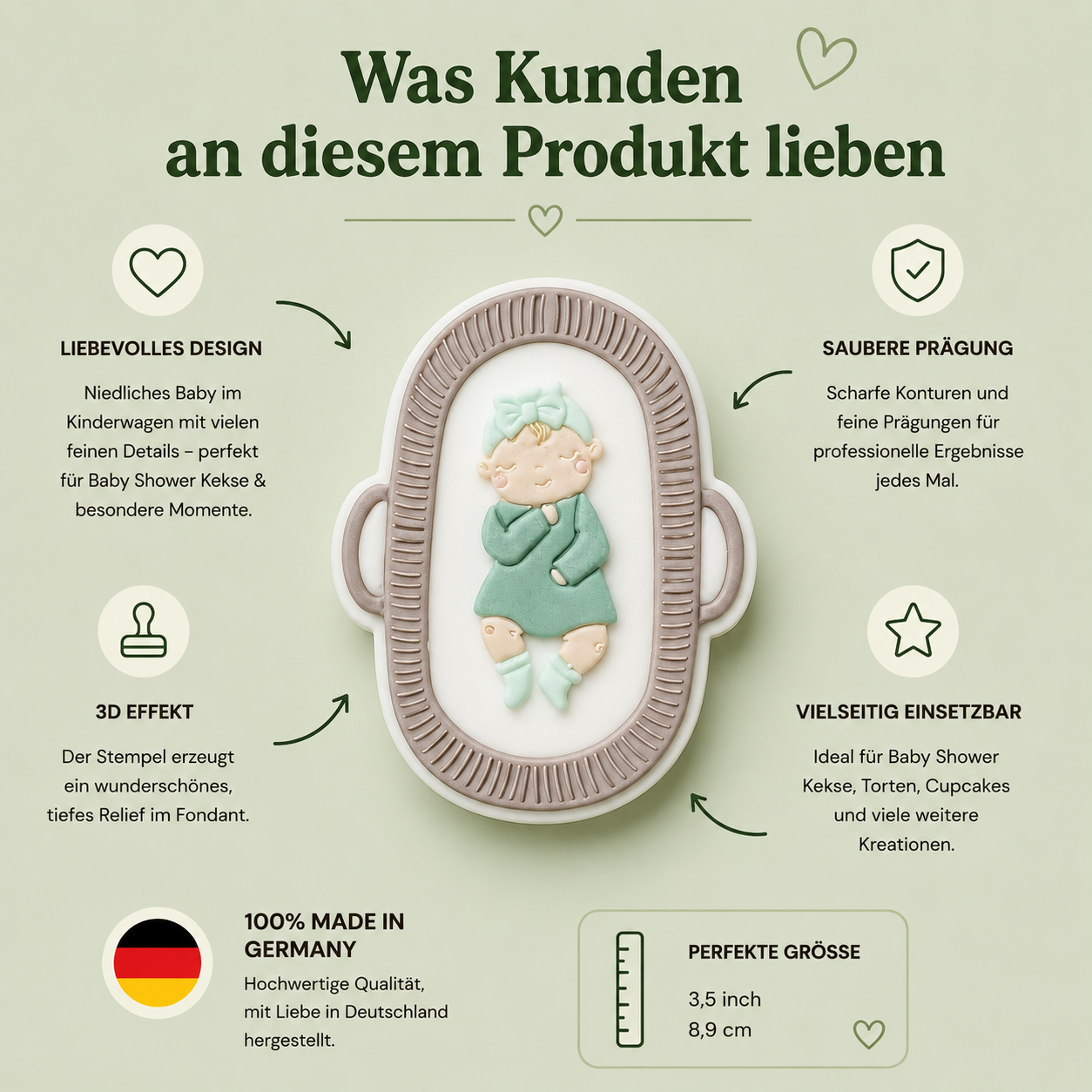 Baby im Körbchen