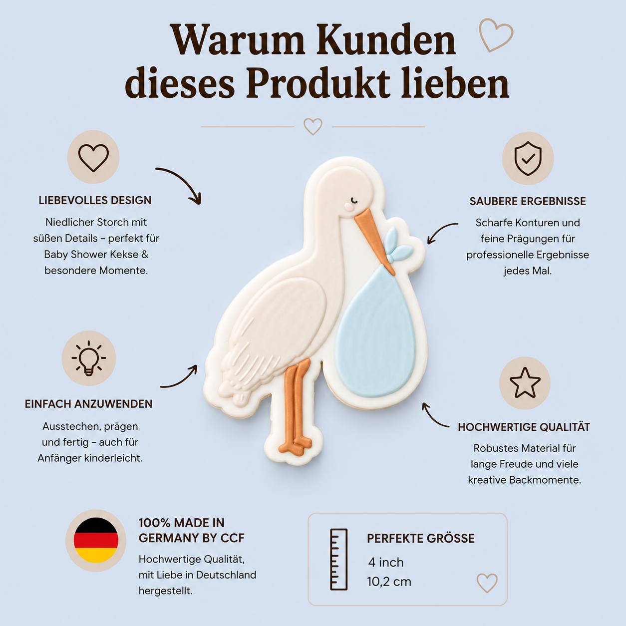 Stehender Storch