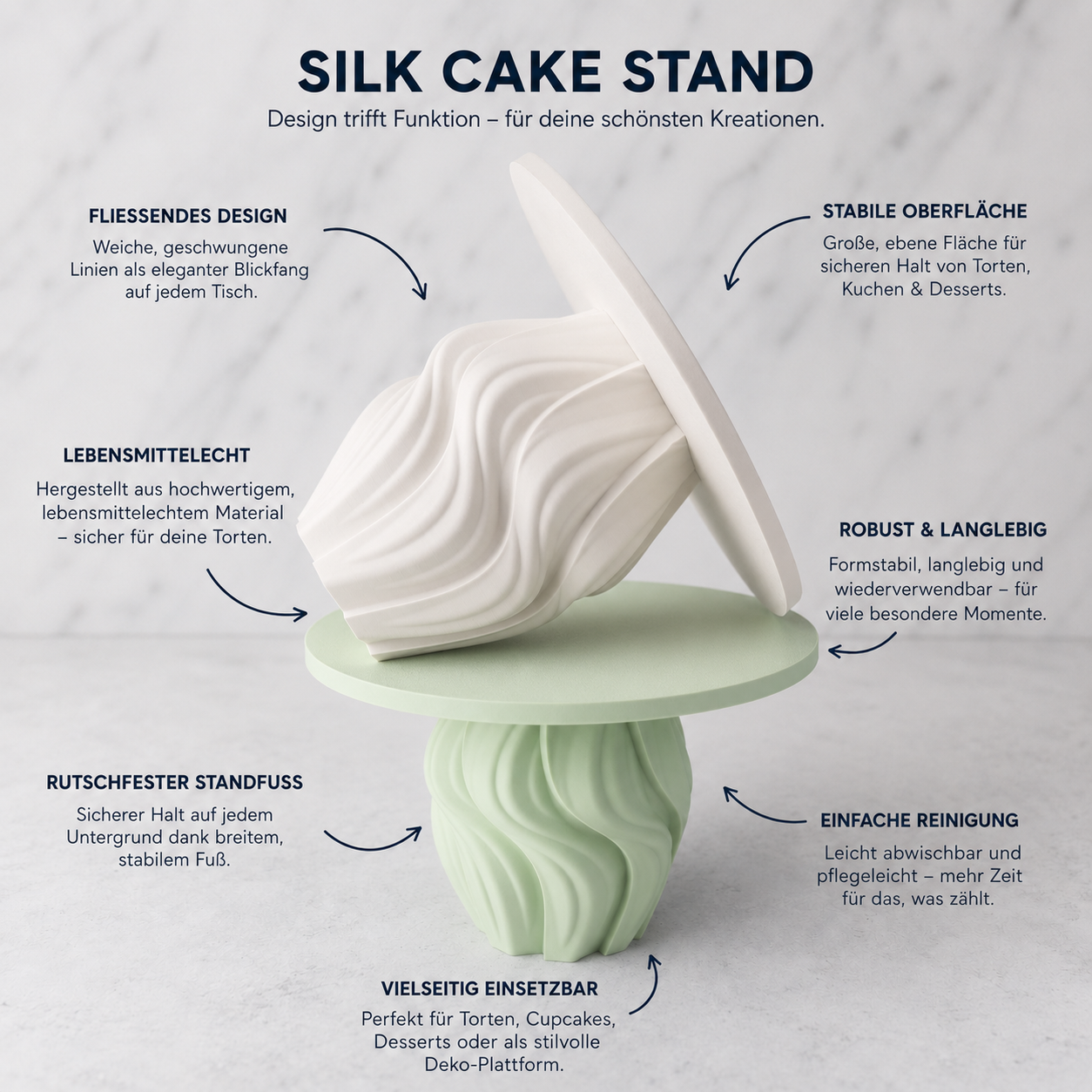 Silk Cake Stand