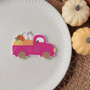 Erntewagen mit Kürbissen