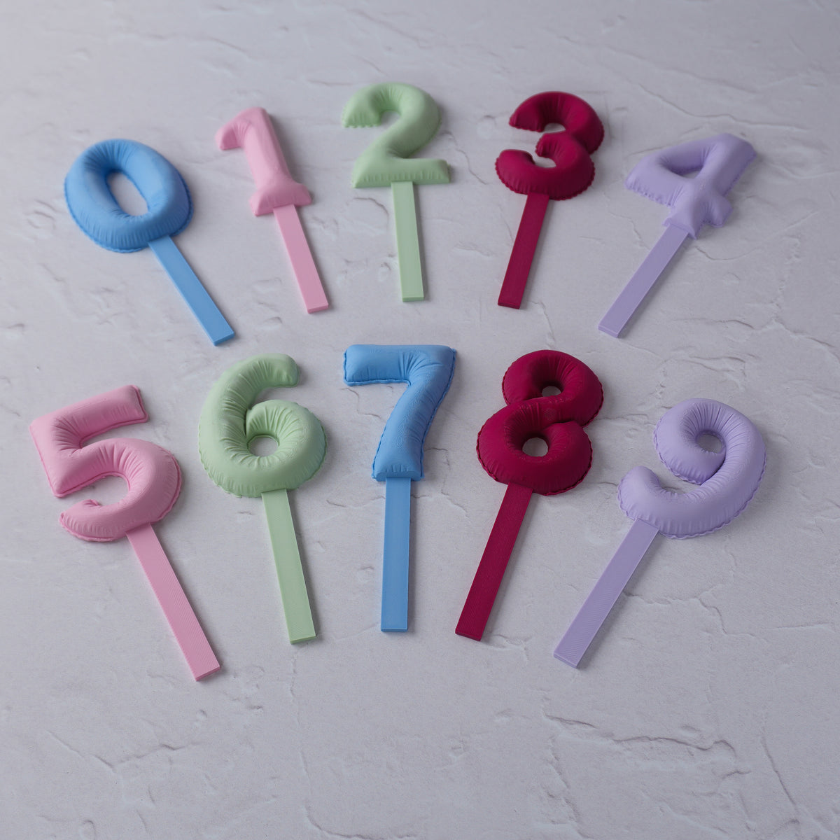 Cake Topper Zahlen – Bunt