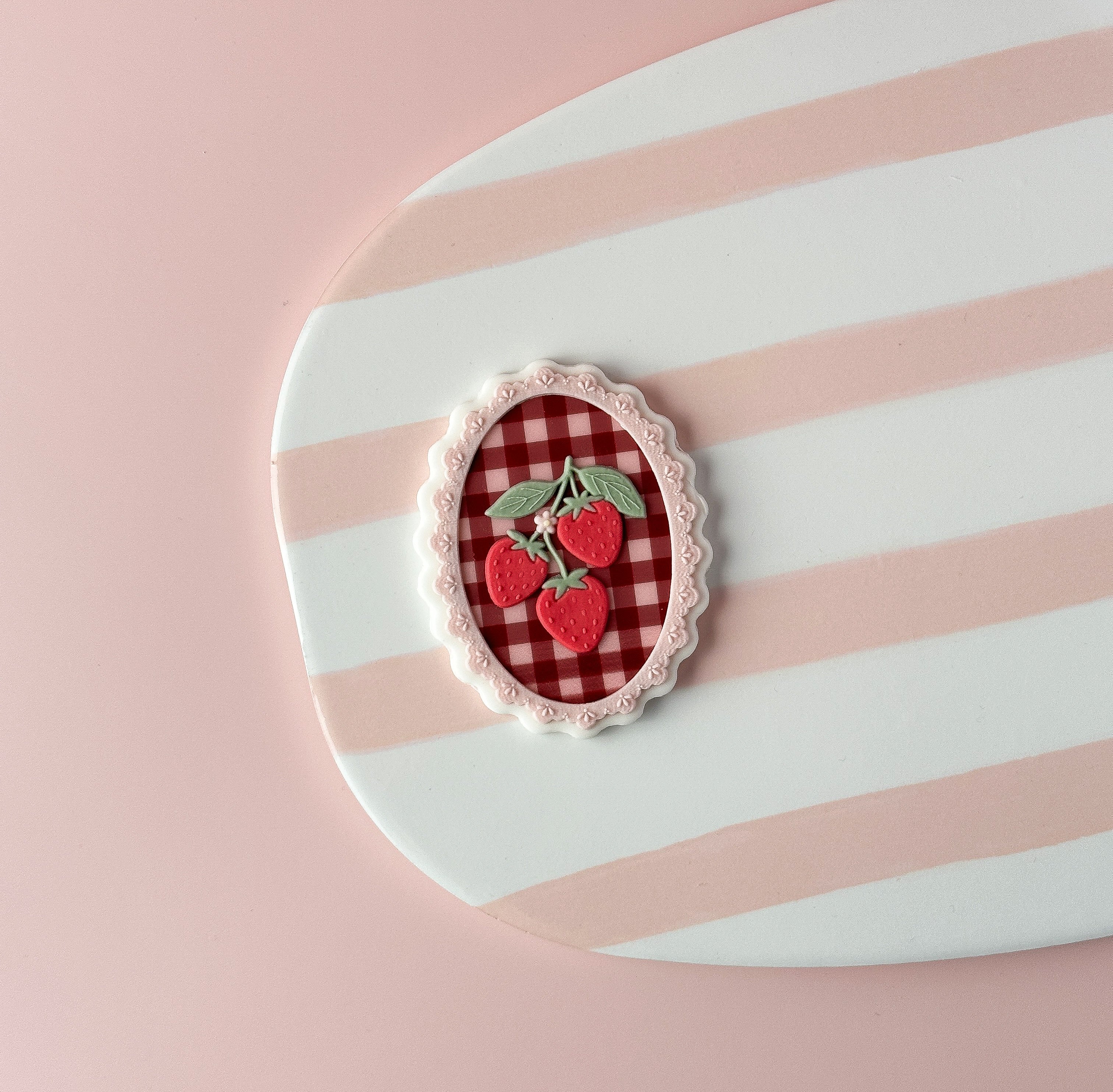 Erdbeeren im Rahmen